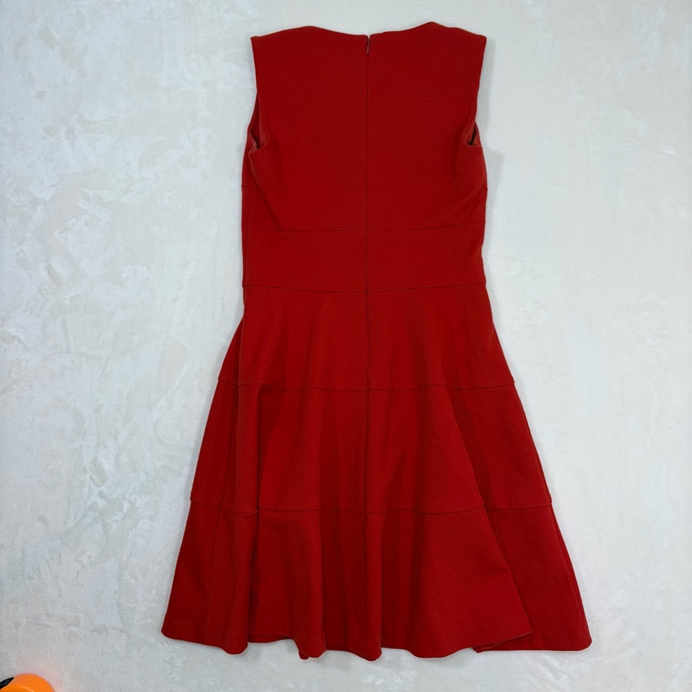 Banana Republic Crimson Sleeveless Fit and Flare Dress - Picture 3 of 9